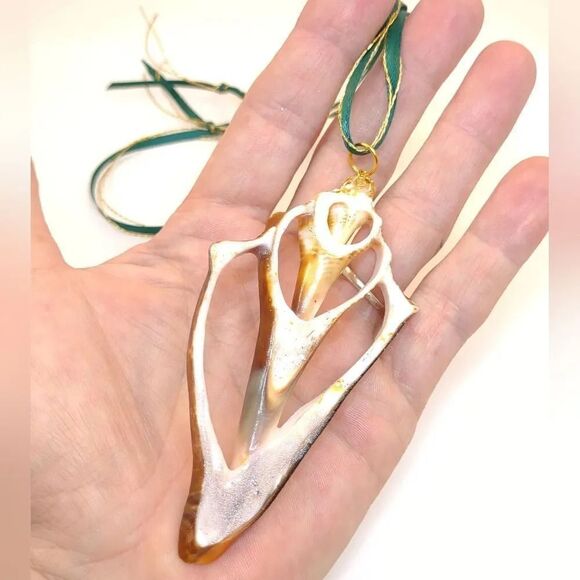 Seashell Conch Slice Glitter Sealed Gift Tag Handmade - Picture 11 of 12